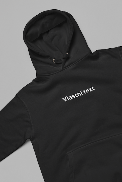Mikina s vlastním textem 3 černá