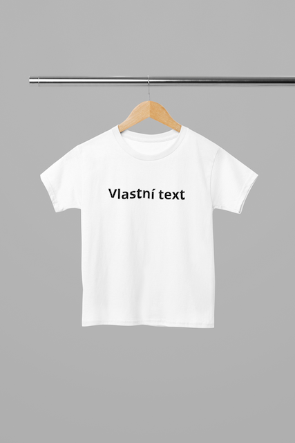 Tričko s vlastním textem bílé - unisex