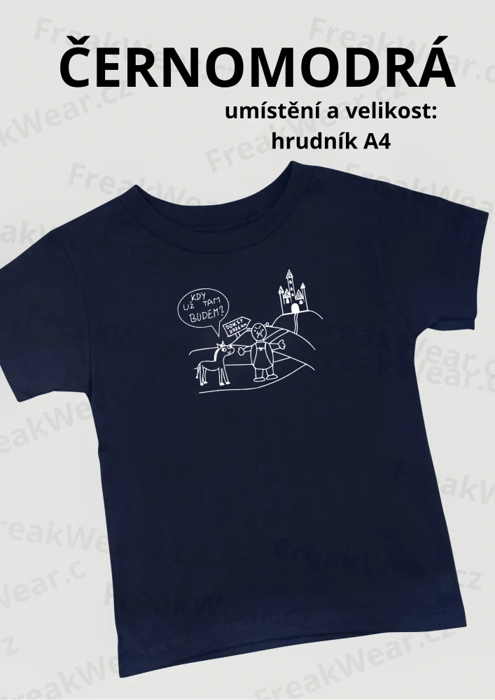 Tričko ND3JE98 – ČernoModré (A4)