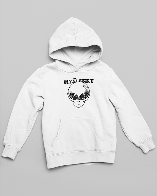 Mikina s kapucí UNISEX Myšlenky 2
