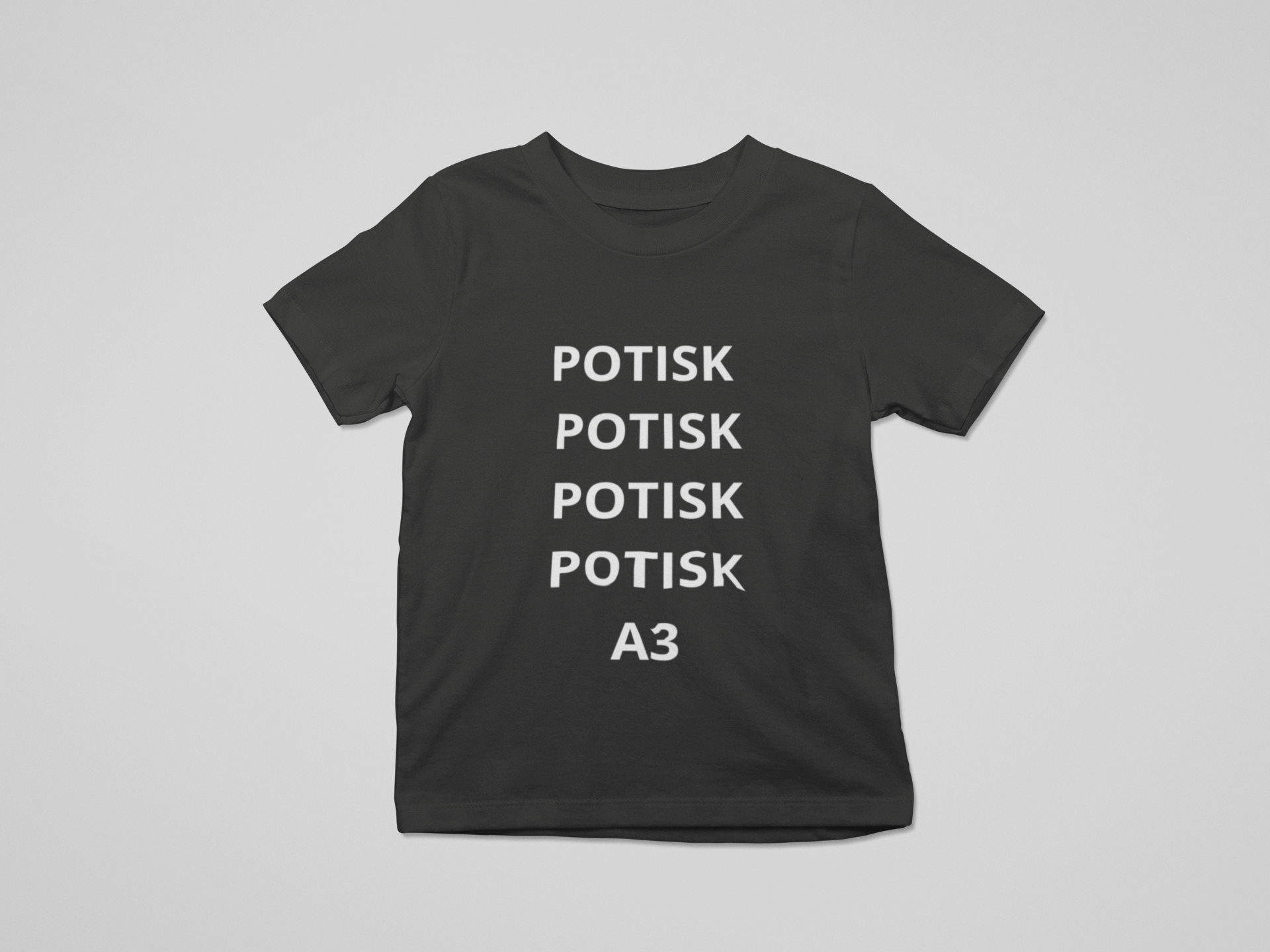 Tričko s vlastním potiskem a3 černé