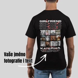 Tričko s vlastním potiskem BABE černá