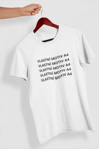 Tričko s vlastním motivem / fotkou bílé - unisex