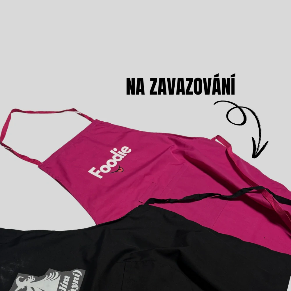 Kuchyňská zástěra s vlastním textem / potiskem 
