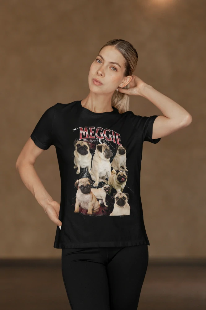 Tričko Celebrita Blesk s vlastní fotografií full size