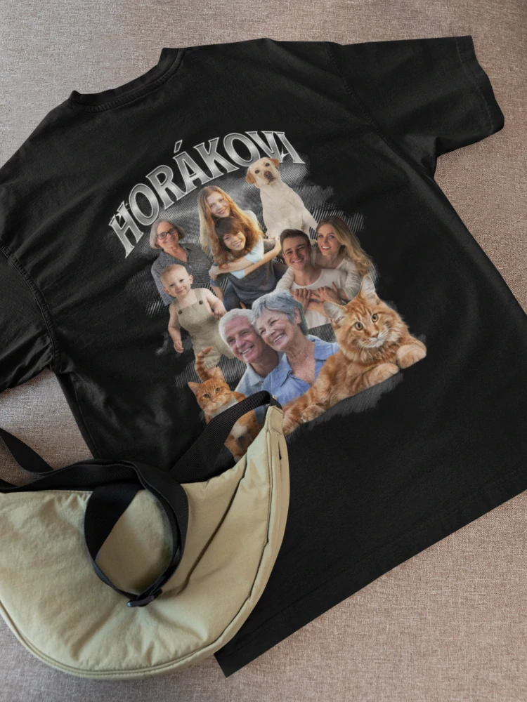 Tričko Celebrita s vlastní fotografií full size oboustranný potisk